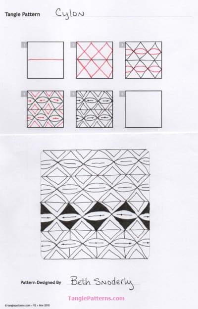 How To Draw CYLON TanglePatterns