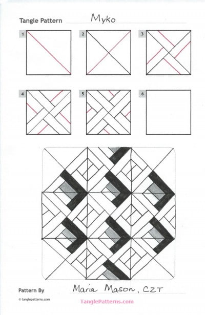 How To Draw Myko Tanglepatterns