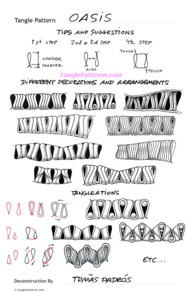 How To Draw Oasis Tanglepatterns