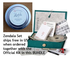Zendala Set ships free in the US when order together with the Official Kit in this BUNDLE Zendala Set ships free in the US when order together with the Official Kit in this BUNDLE