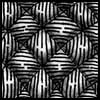 Zentangle pattern: Yincut