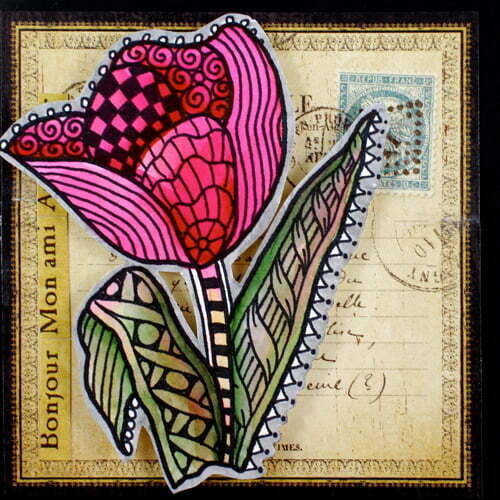 Impressive' Zentangle Tiles by Marie Browning - Tombow USA Blog