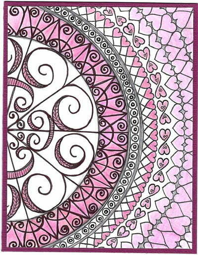 Zentangle-Inspired Cardmaking Tutorial: Part 2 - Making Multiple Cards with ZIA Copies, a tutorial by Cyndi Knapp