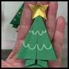 Karen Elaine Parson's Origami Christmas Trees