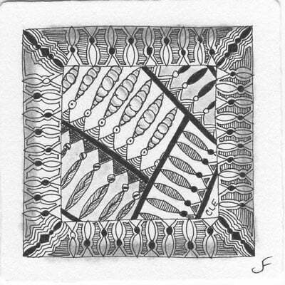 Jodi Ferrini's Zentangle featruting CLE