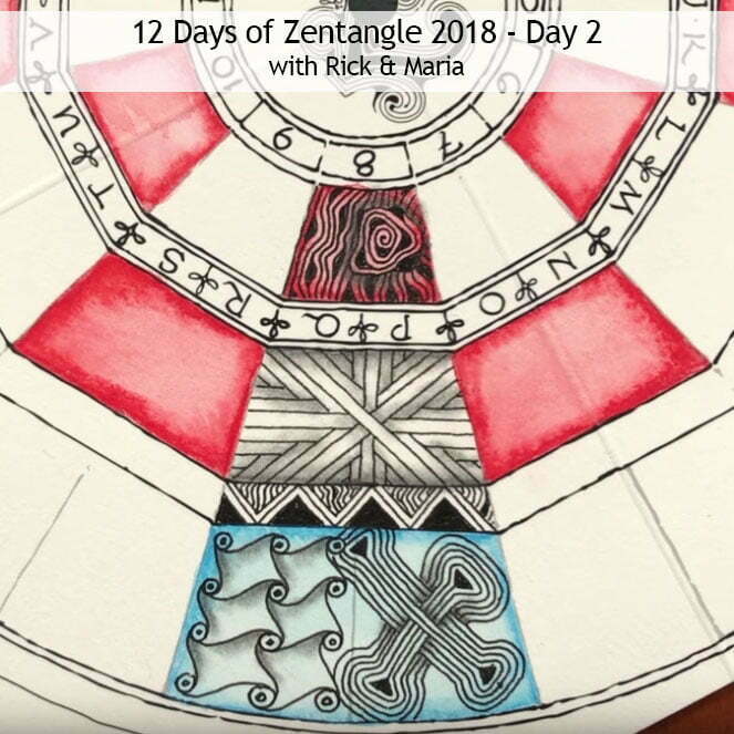 Zentangle® Project Pack #04 Summary – The Twelve Days of Zentangle, 2018  Edition – Making a Zentangle Spinner «