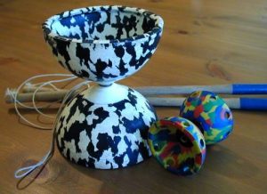 The Diabolo is derived from the Chinese yo-yo encountered by Europeans during the colonial era.