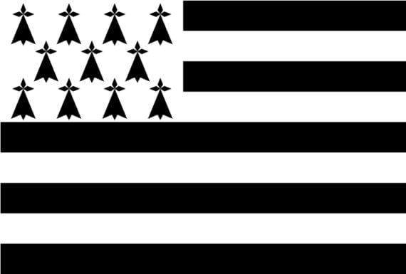 Flag of Brittany - Courtesy of Wikipedia