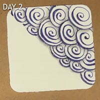 Zentangle's "21 Days of Bijouisms" honoring Mental Health Awareness Month - Day 2