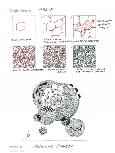 How to draw OSKIE « TanglePatterns.com