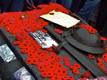 Poppies on the Canadian Tomb of the Unknown Soldier