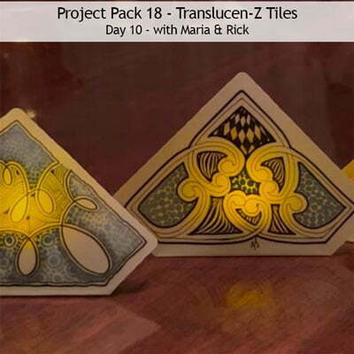 Zentangle® Project Pack #18 - Introducing Zentangle's new Translucen-Z Tiles, Day 10