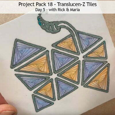 Zentangle® Project Pack #18 - Introducing Zentangle's new Translucen-Z Tiles, Day 5