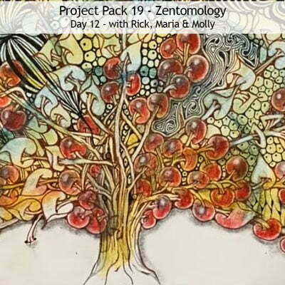 Zentangle® Project Pack 19 - Twelve Days of Zentangle, 2022 Edition, Day 12