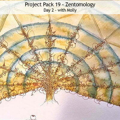 Zentangle® Project Pack 19 - Twelve Days of Zentangle, 2022 Edition, Day 2