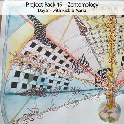Zentangle® Project Pack 19 - Twelve Days of Zentangle, 2022 Edition, Day 8