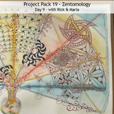 Zentangle® Project Pack 19 - Twelve Days of Zentangle, 2022 Edition, Day 9