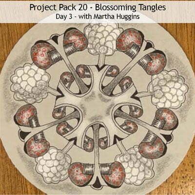 Zentangle® Project Pack 20 - Blossoming Tangles, Day 3