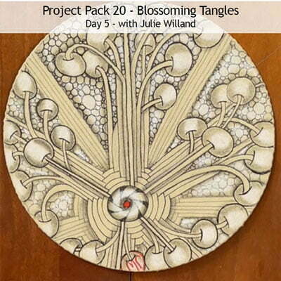 Zentangle® Project Pack 20 - Blossoming Tangles, Day 5