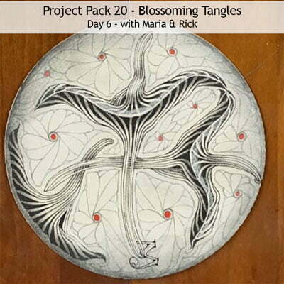 Zentangle® Project Pack 20 - Blossoming Tangles, Day 6