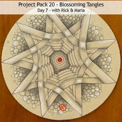 Zentangle® Project Pack 20 - Blossoming Tangles, Day 7
