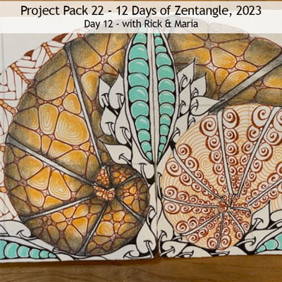 Zentangle® Project Pack 22 - Twelve Days of Zentangle, 2023 Edition, Day 12
