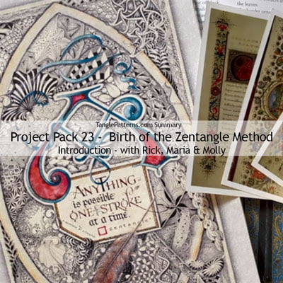 Zentangle® Project Pack 23 - Birth of the Zentangle Method, Day 1 - Introduction