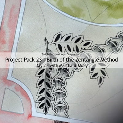 Zentangle® Project Pack 23 - Birth of the Zentangle Method, Day 2