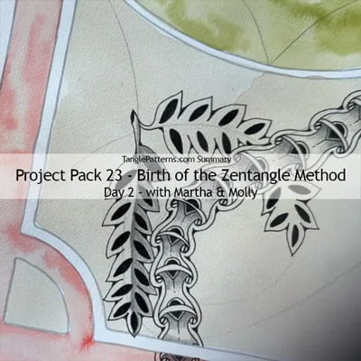 Zentangle® Project Pack 23 - Birth of the Zentangle Method, Day 2