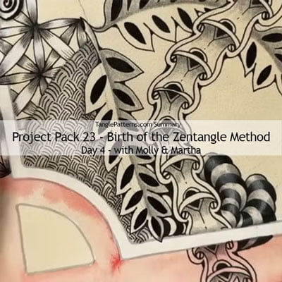 Zentangle® Project Pack 23 - Birth of the Zentangle Method, Day 4