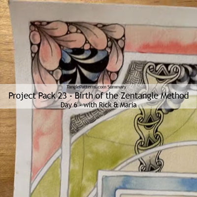 Zentangle® Project Pack 23 - Birth of the Zentangle Method, Day 6