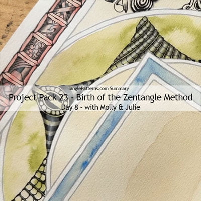 Zentangle® Project Pack 23 - Birth of the Zentangle Method, Day 8