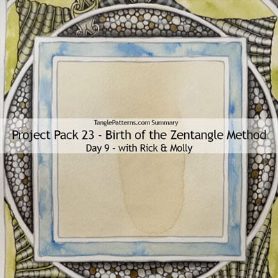 Zentangle® Project Pack 23 - Birth of the Zentangle Method, Day 9