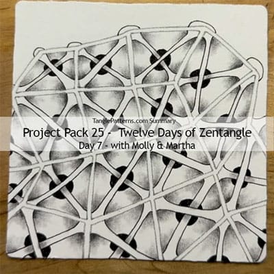 Zentangle® Project Pack 25 - Twelve Days of Zentangle, 2024 Edition, Day 7