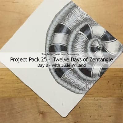 Zentangle® Project Pack 25 - Twelve Days of Zentangle, 2024 Edition, Day 8