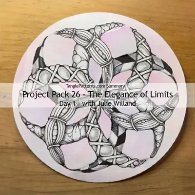 Zentangle® Project Pack 26 - The Elegance of Limits, Day 1