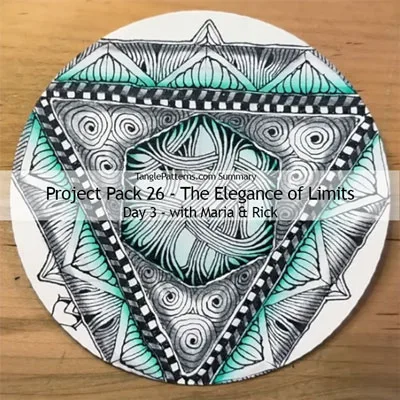 Zentangle® Project Pack 26 - The Elegance of Limits, Day 3
