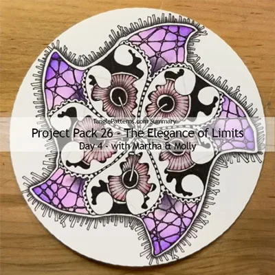 Zentangle® Project Pack 26 - The Elegance of Limits, Day 4