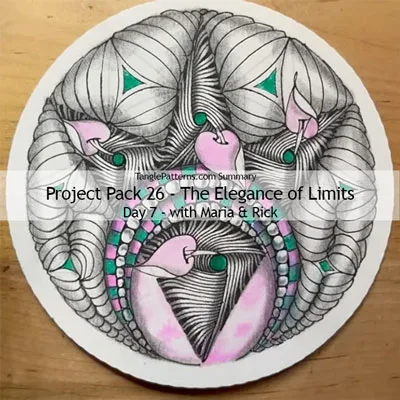 Zentangle® Project Pack 26 - The Elegance of Limits, Day 7