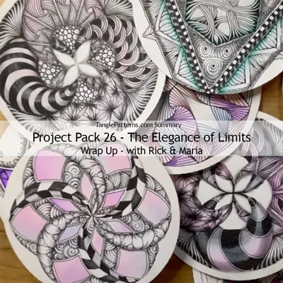 Zentangle® Project Pack 26 - The Elegance of Limits, Day 8