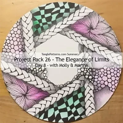 Zentangle® Project Pack 26 - The Elegance of Limits, Day 8 