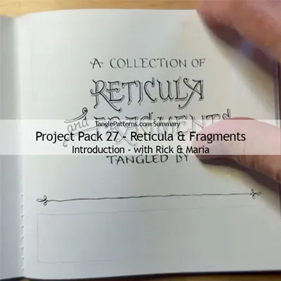 Zentangle® Project Pack 27 - Reticula & Fragments, Day 1 Zentangle® Project Pack 27 - Reticula & Fragments, Day 1