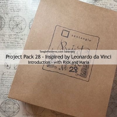 Zentangle® Project Pack 28 - Twelve Days of Zentangle - 2025 Edition, Day 1 Zentangle® Project Pack 28 - Twelve Days of Zentangle - 2025 Edition, Day 1