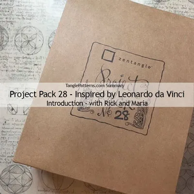 Zentangle® Project Pack 28 - Twelve Days of Zentangle - 2025 Edition, Day 1 Zentangle® Project Pack 28 - Twelve Days of Zentangle - 2025 Edition, Day 1