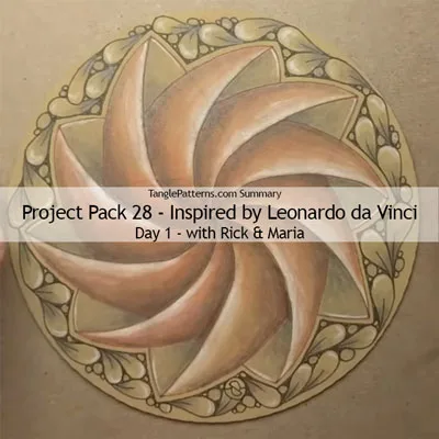 Zentangle® Project Pack 28 - Twelve Days of Zentangle - 2025 Edition, Day 1 Zentangle® Project Pack 28 - Twelve Days of Zentangle - 2025 Edition, Day 1