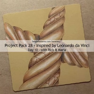 Zentangle® Project Pack 28 - Twelve Days of Zentangle - 2025 Edition, Day 10 Zentangle® Project Pack 28 - Twelve Days of Zentangle - 2025 Edition, Day 10