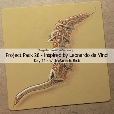 Zentangle® Project Pack 28 - Twelve Days of Zentangle - 2025 Edition, Day 11 Zentangle® Project Pack 28 - Twelve Days of Zentangle - 2025 Edition, Day 11