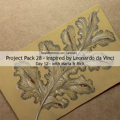 Zentangle® Project Pack 28 - Twelve Days of Zentangle - 2025 Edition, Day 12 Zentangle® Project Pack 28 - Twelve Days of Zentangle - 2025 Edition, Day 12