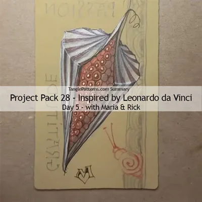 Zentangle® Project Pack 28 - Twelve Days of Zentangle - 2025 Edition, Day 5 Zentangle® Project Pack 28 - Twelve Days of Zentangle - 2025 Edition, Day 5