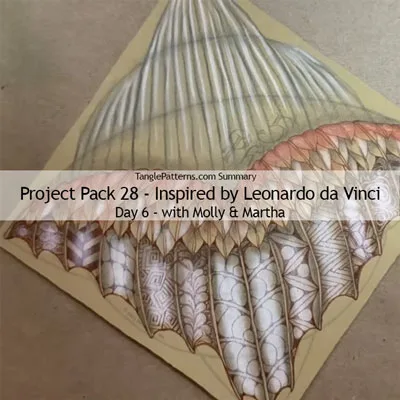 Zentangle® Project Pack 28 - Twelve Days of Zentangle - 2025 Edition, Day 6 Zentangle® Project Pack 28 - Twelve Days of Zentangle - 2025 Edition, Day 6